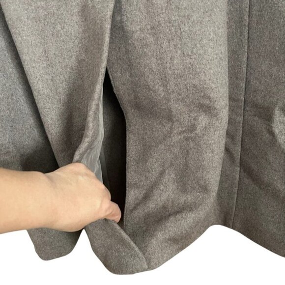 🩷 RW & CO. Women's Long Double Breasted Wool Coat - Gray/Brown. Size: XXL.(1697) - Picture 11 of 12